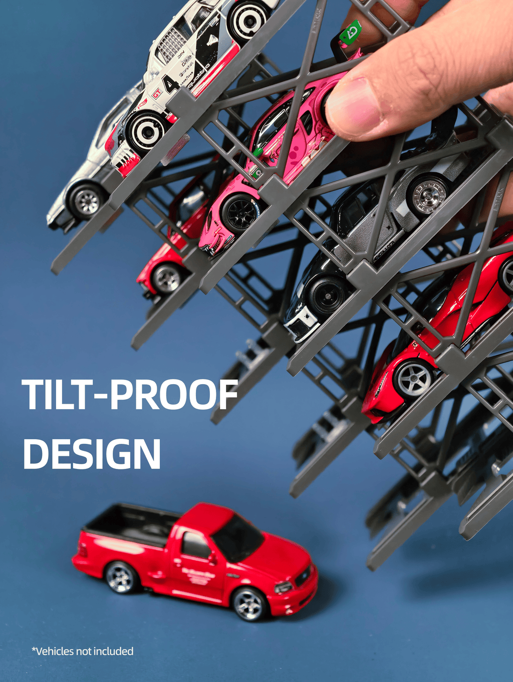 PITBOXLAB Modular Diecast 3D Parking Racks (10 Vehicles)